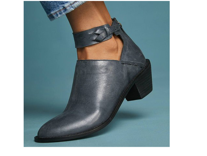 Bottines Boucle Ajourées - Gris